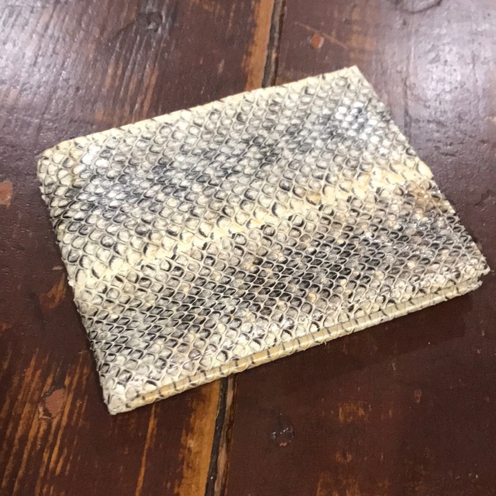 Vintage Snake Skin Mens Wallet - Never Used